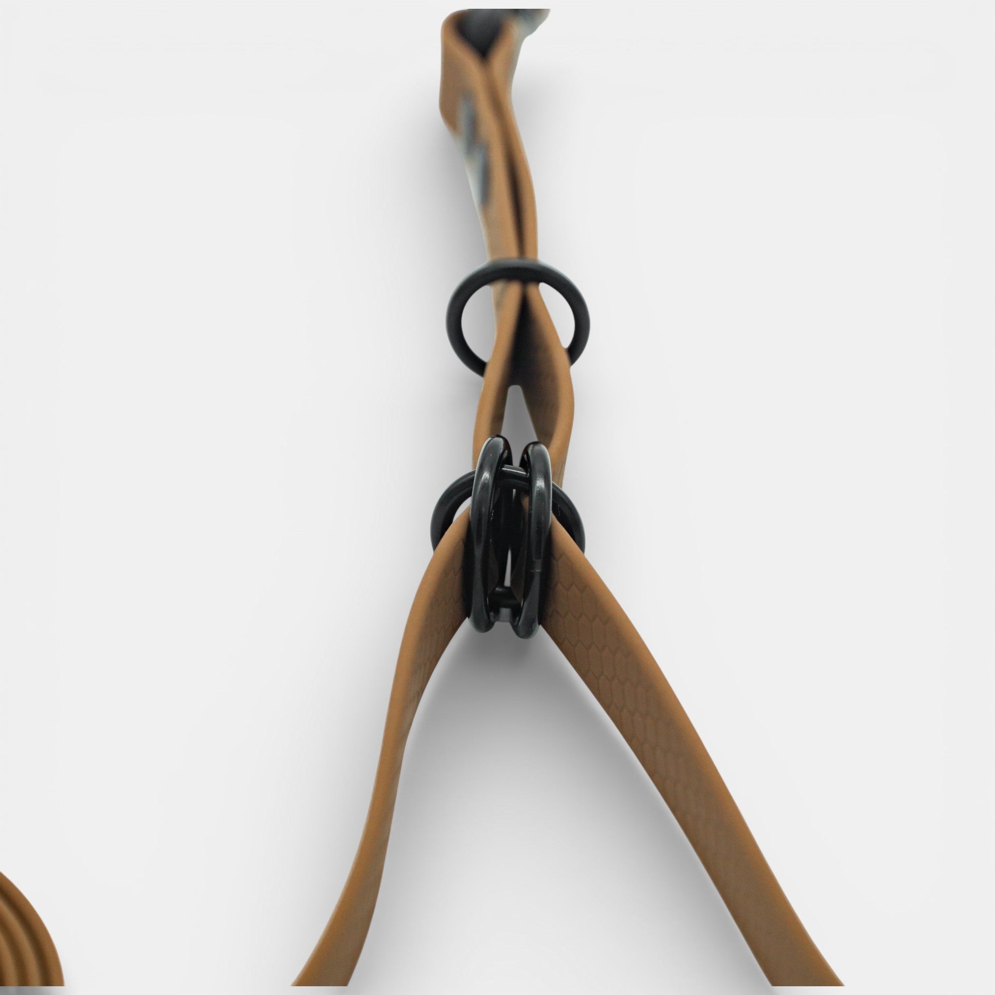 DuoFlex Hexa Double Dog Leash - Brown