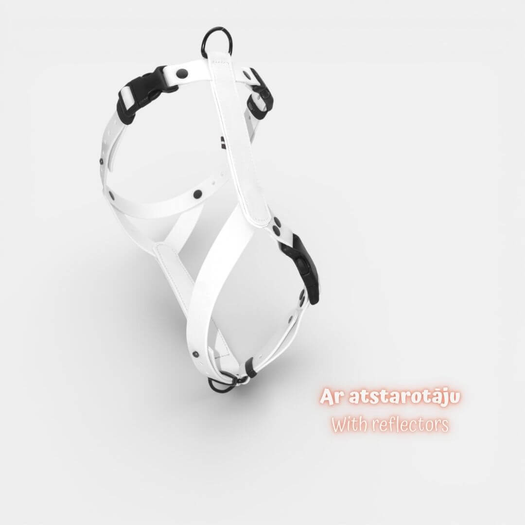 EasyFit Anatomical Waterproof Dog Harness - White