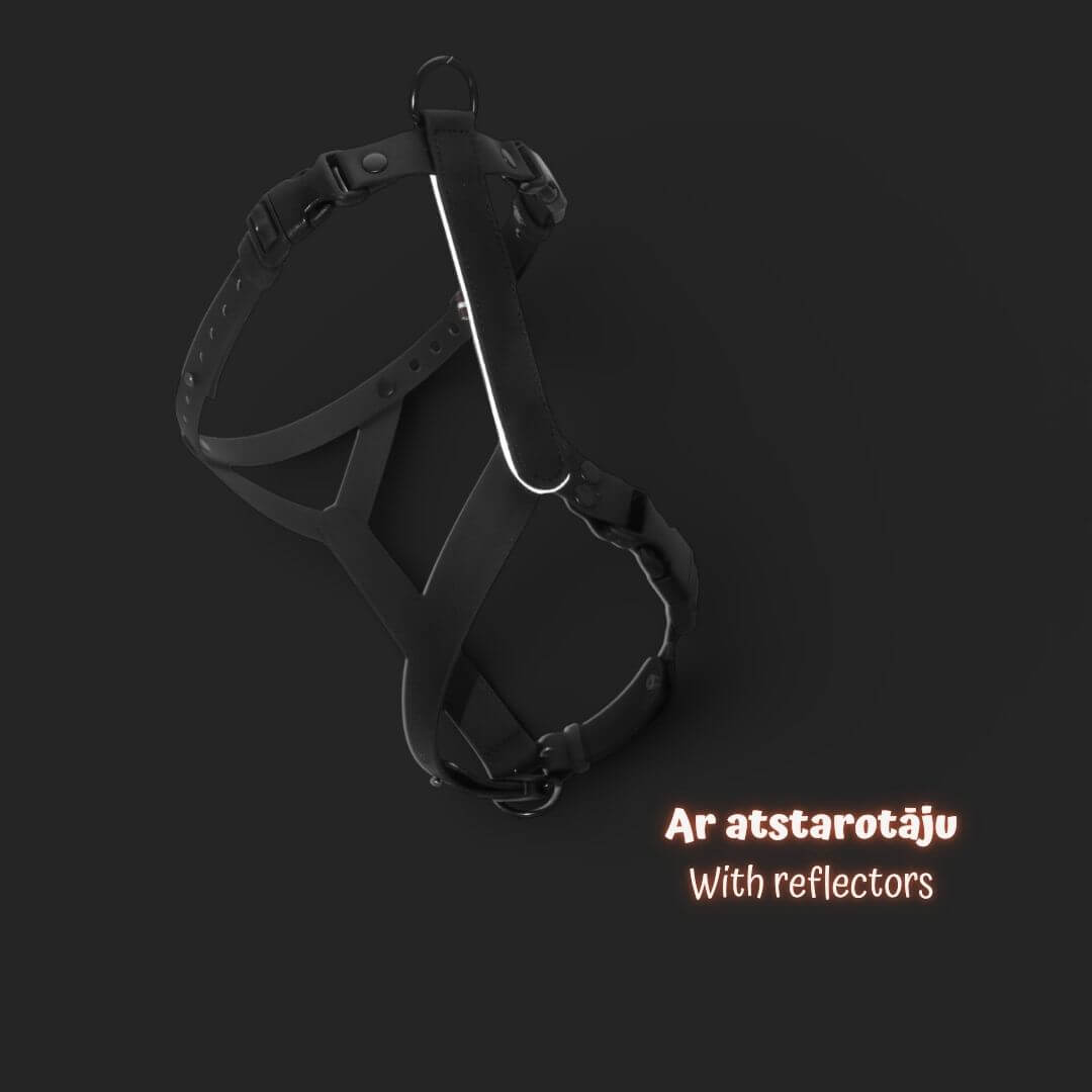 EasyFit Anatomical Waterproof Dog Harness - Black