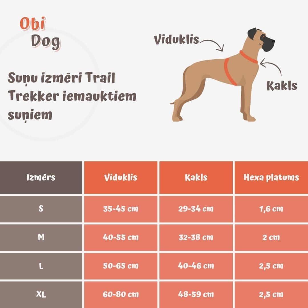 Trail Trekker: Biothane anatomiski pareizi iemaukti suņiem