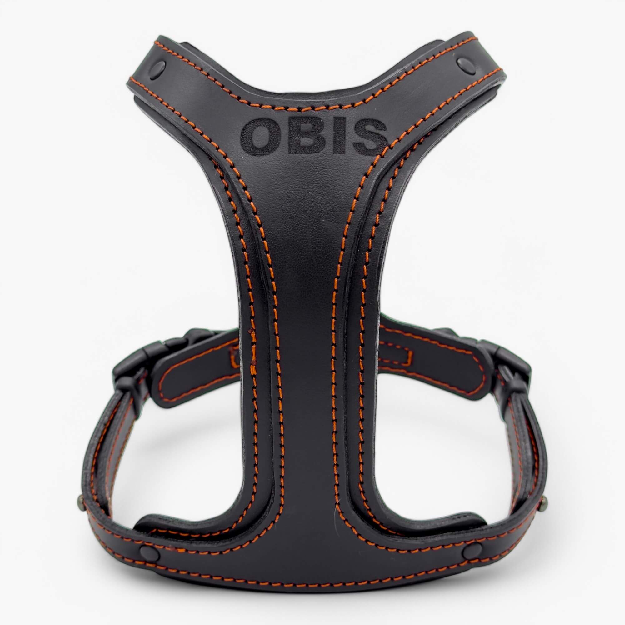 Obi-luxe leather dog harness