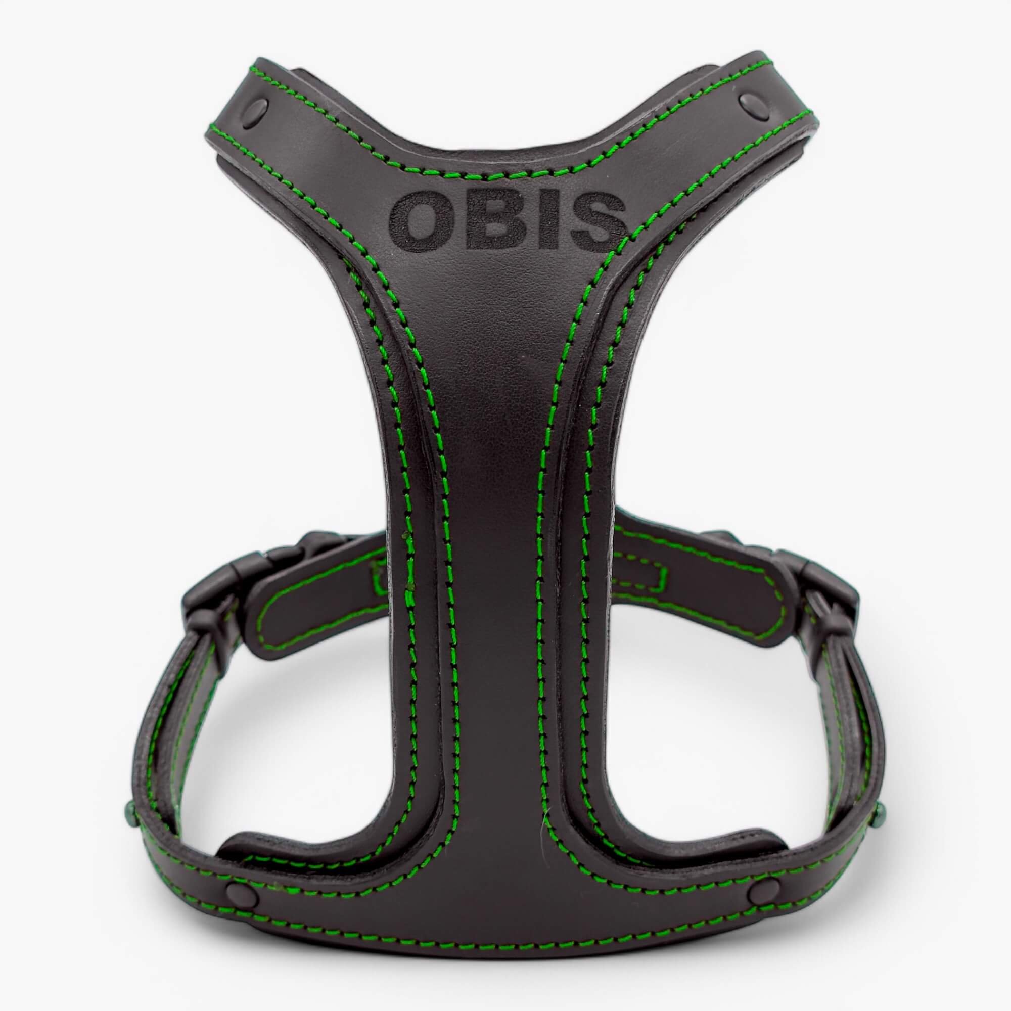 Obi-luxe leather dog harness